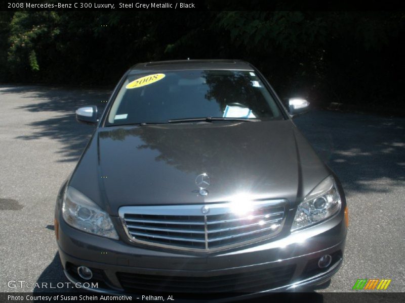 Steel Grey Metallic / Black 2008 Mercedes-Benz C 300 Luxury