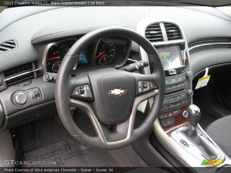 Black Granite Metallic / Jet Black 2013 Chevrolet Malibu LT