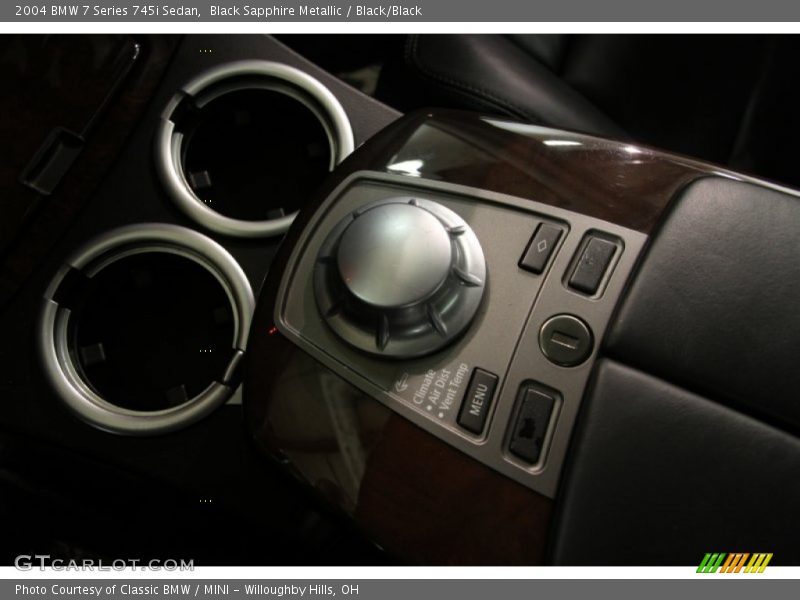 Black Sapphire Metallic / Black/Black 2004 BMW 7 Series 745i Sedan