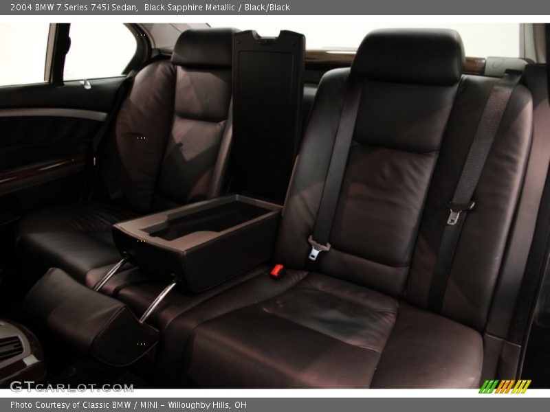 Black Sapphire Metallic / Black/Black 2004 BMW 7 Series 745i Sedan