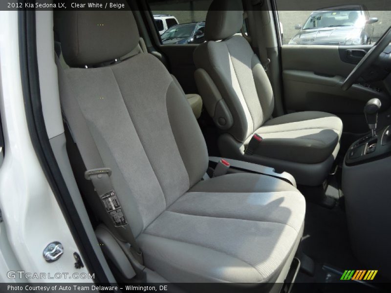 Clear White / Beige 2012 Kia Sedona LX