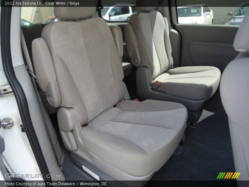 Clear White / Beige 2012 Kia Sedona LX