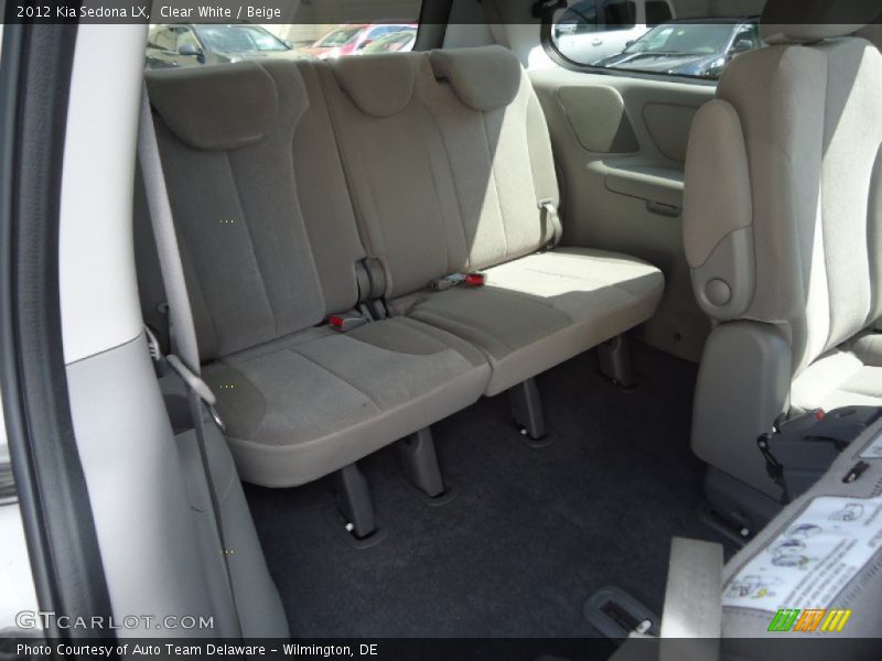 Clear White / Beige 2012 Kia Sedona LX