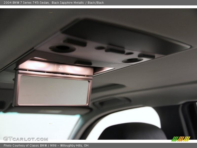 Black Sapphire Metallic / Black/Black 2004 BMW 7 Series 745i Sedan