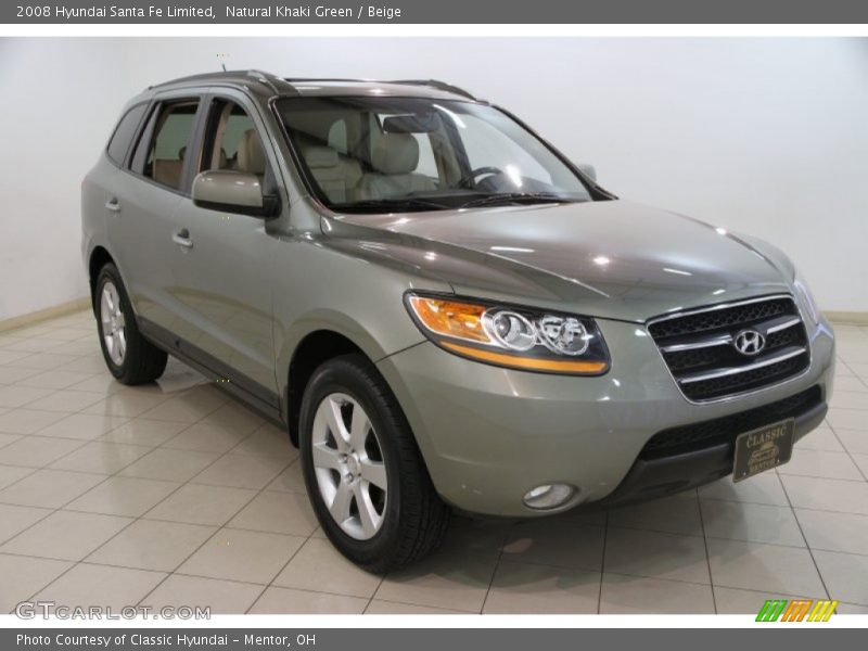 Natural Khaki Green / Beige 2008 Hyundai Santa Fe Limited