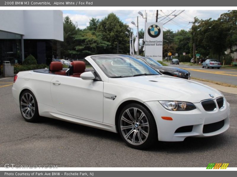Alpine White / Fox Red 2008 BMW M3 Convertible