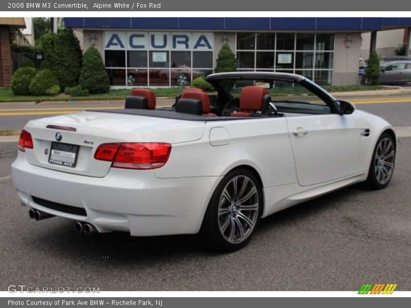 Alpine White / Fox Red 2008 BMW M3 Convertible
