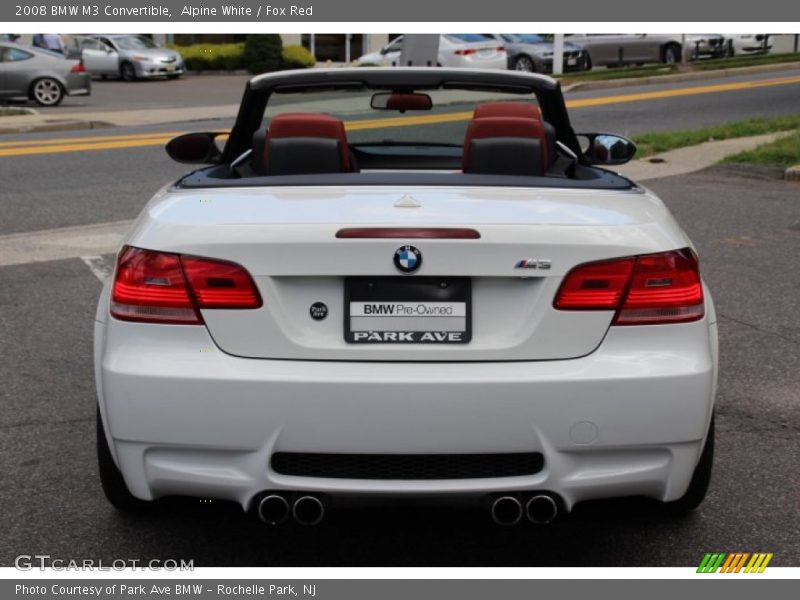 Alpine White / Fox Red 2008 BMW M3 Convertible