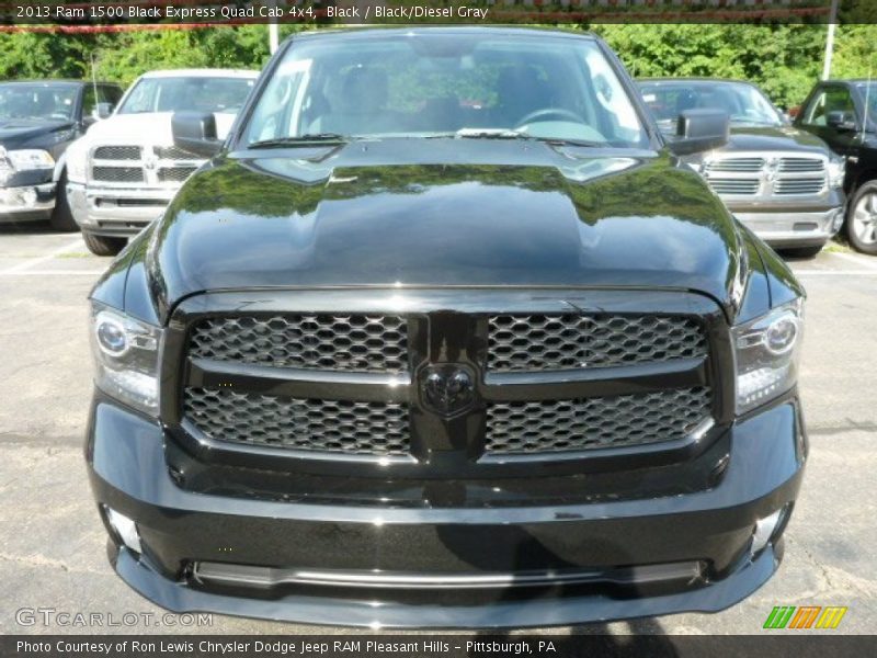 Black / Black/Diesel Gray 2013 Ram 1500 Black Express Quad Cab 4x4