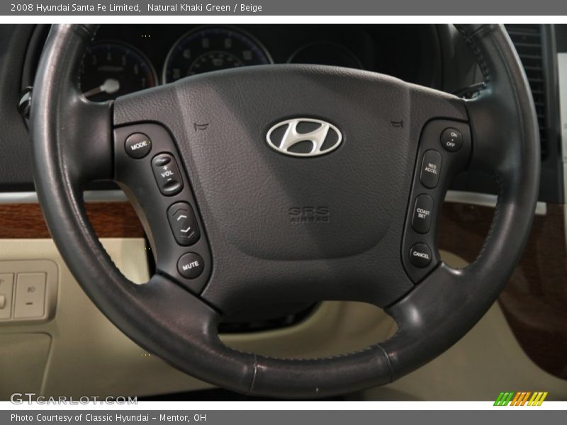 Natural Khaki Green / Beige 2008 Hyundai Santa Fe Limited