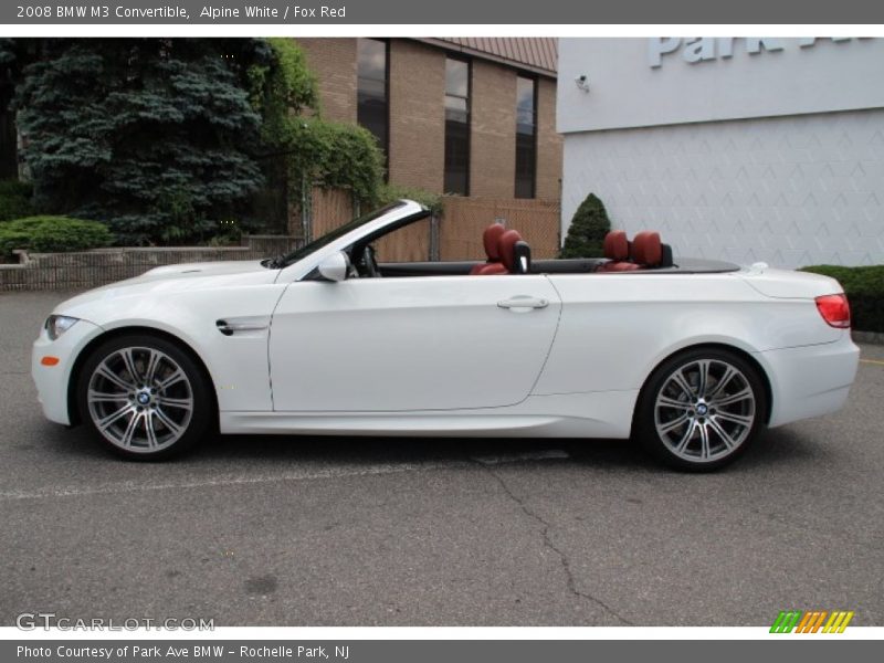 Alpine White / Fox Red 2008 BMW M3 Convertible