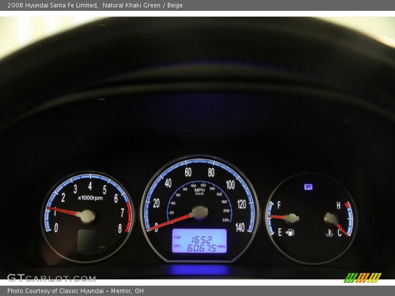 Natural Khaki Green / Beige 2008 Hyundai Santa Fe Limited