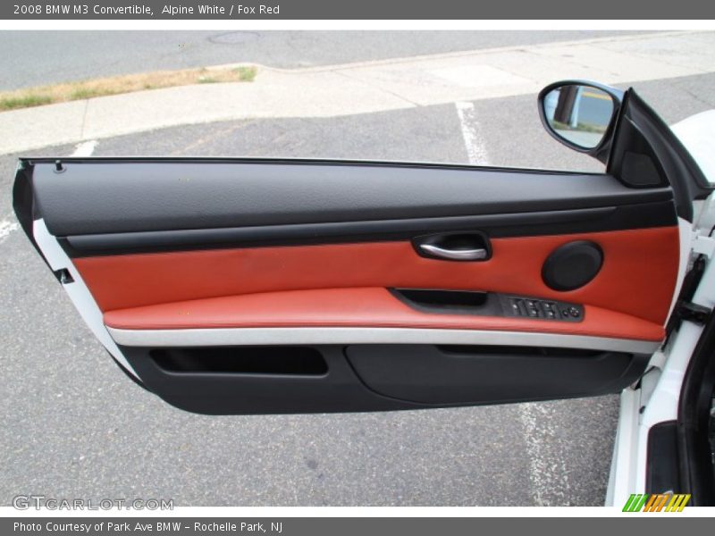 Alpine White / Fox Red 2008 BMW M3 Convertible