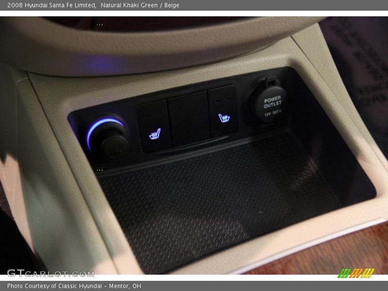 Natural Khaki Green / Beige 2008 Hyundai Santa Fe Limited