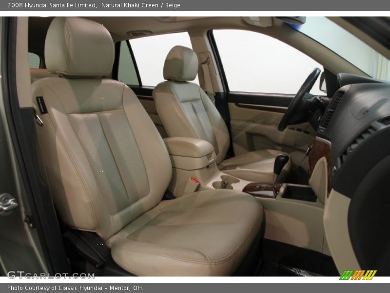 Natural Khaki Green / Beige 2008 Hyundai Santa Fe Limited