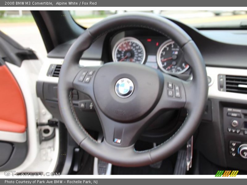 Alpine White / Fox Red 2008 BMW M3 Convertible