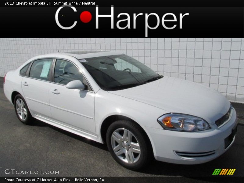 Summit White / Neutral 2013 Chevrolet Impala LT