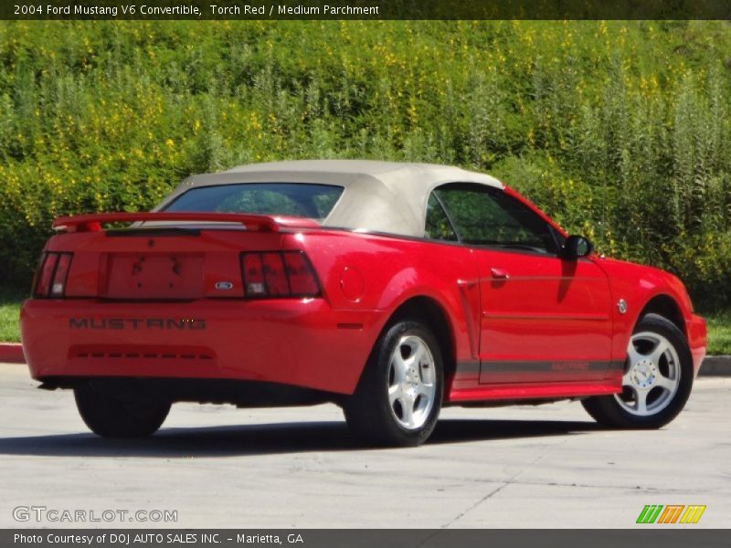Torch Red / Medium Parchment 2004 Ford Mustang V6 Convertible