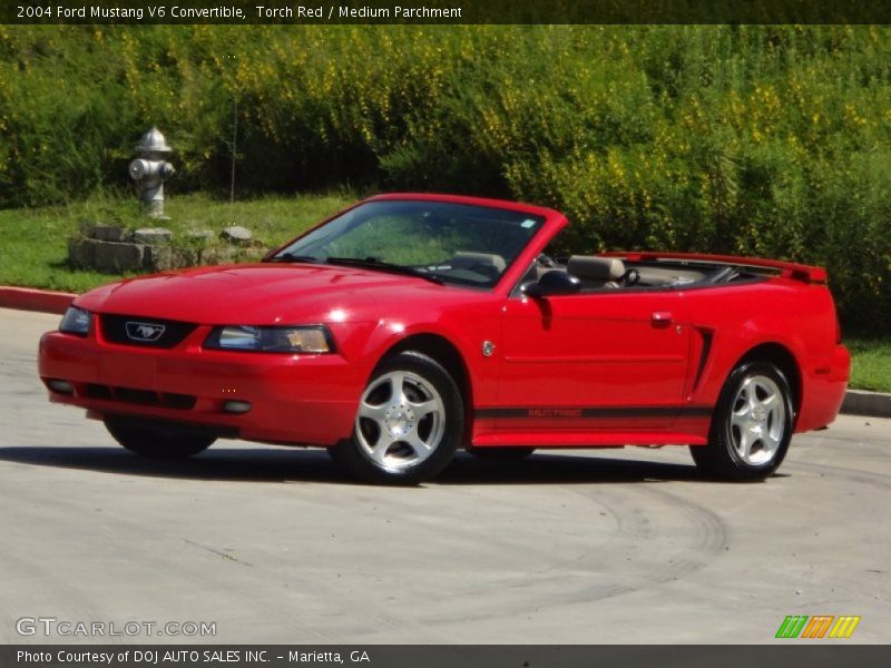 Torch Red / Medium Parchment 2004 Ford Mustang V6 Convertible
