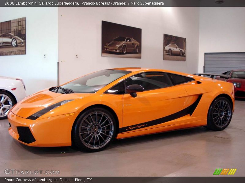 Arancio Borealis (Orange) / Nero Superleggera 2008 Lamborghini Gallardo Superleggera