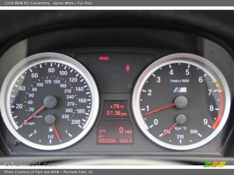  2008 M3 Convertible Convertible Gauges