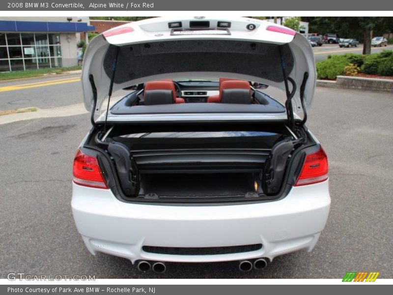 Alpine White / Fox Red 2008 BMW M3 Convertible