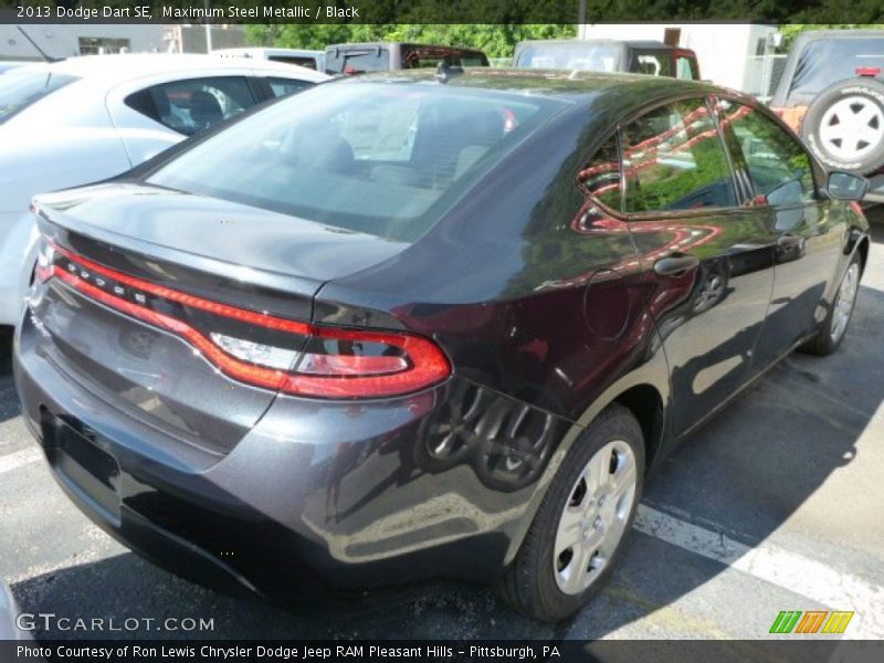 Maximum Steel Metallic / Black 2013 Dodge Dart SE