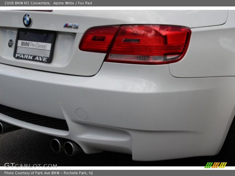 Alpine White / Fox Red 2008 BMW M3 Convertible