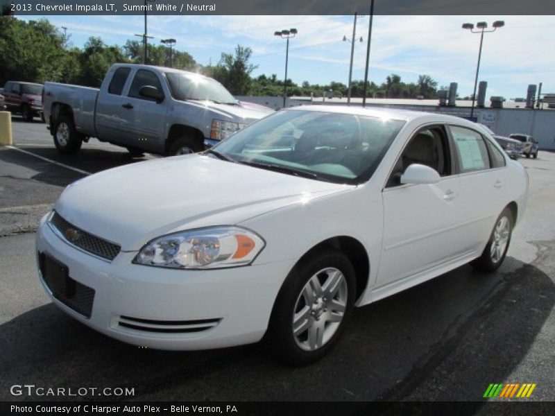 Summit White / Neutral 2013 Chevrolet Impala LT