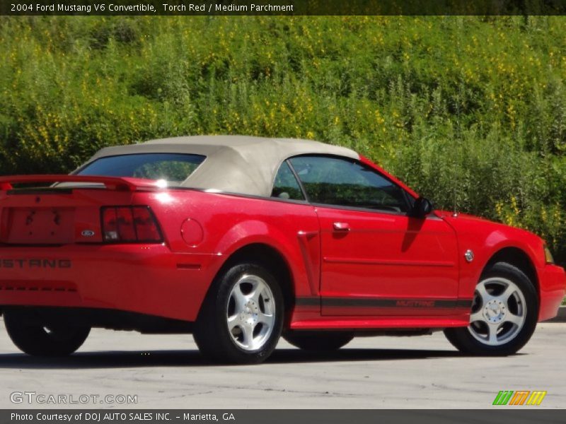 Torch Red / Medium Parchment 2004 Ford Mustang V6 Convertible