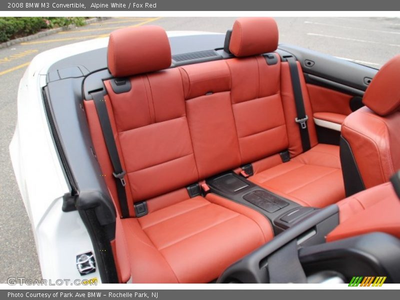 Rear Seat of 2008 M3 Convertible