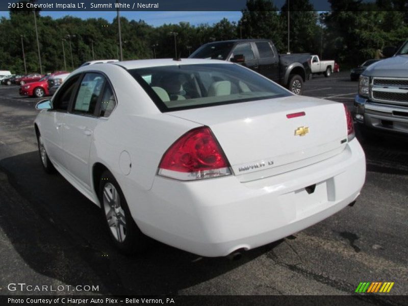 Summit White / Neutral 2013 Chevrolet Impala LT