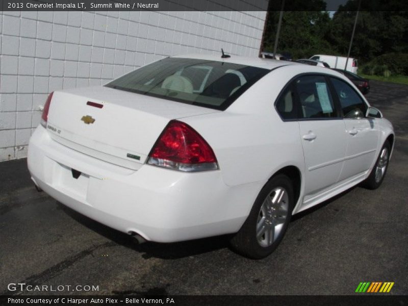 Summit White / Neutral 2013 Chevrolet Impala LT