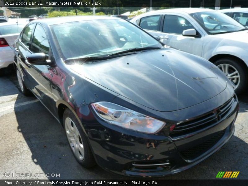 Maximum Steel Metallic / Black 2013 Dodge Dart SE