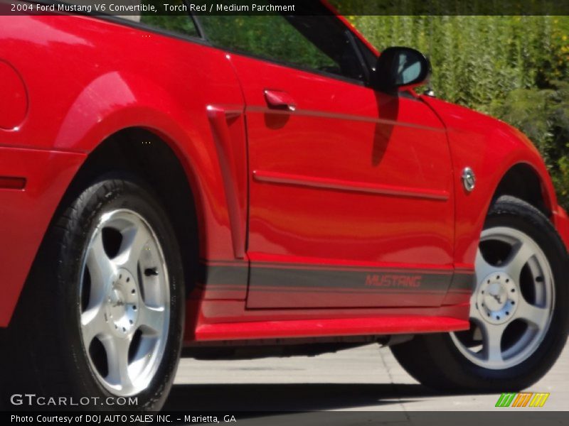 Torch Red / Medium Parchment 2004 Ford Mustang V6 Convertible