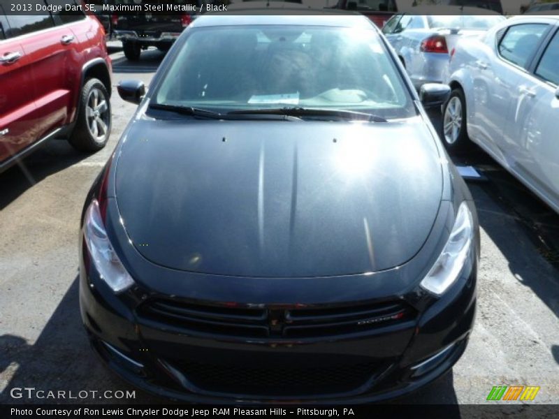 Maximum Steel Metallic / Black 2013 Dodge Dart SE