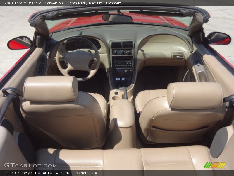 Torch Red / Medium Parchment 2004 Ford Mustang V6 Convertible