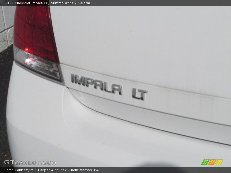 Summit White / Neutral 2013 Chevrolet Impala LT
