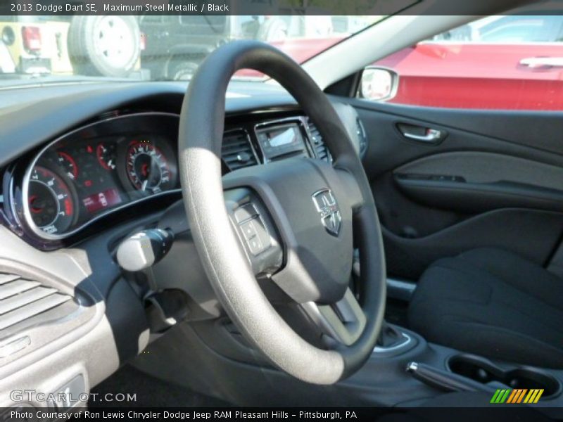 Maximum Steel Metallic / Black 2013 Dodge Dart SE