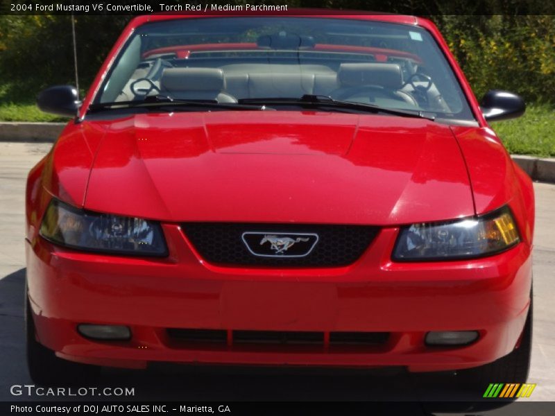 Torch Red / Medium Parchment 2004 Ford Mustang V6 Convertible