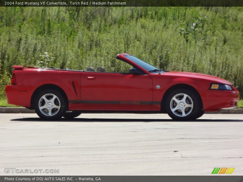 Torch Red / Medium Parchment 2004 Ford Mustang V6 Convertible