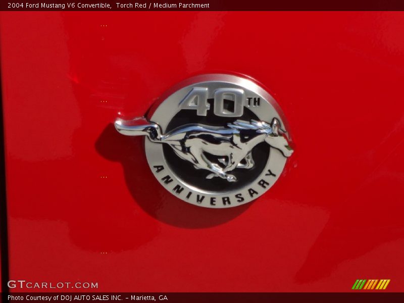 Torch Red / Medium Parchment 2004 Ford Mustang V6 Convertible