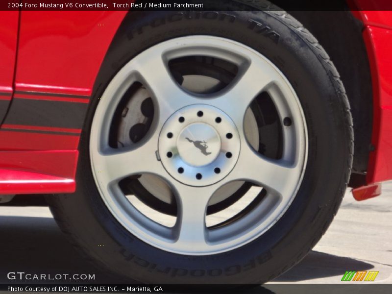 Torch Red / Medium Parchment 2004 Ford Mustang V6 Convertible
