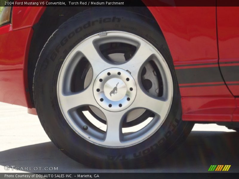 Torch Red / Medium Parchment 2004 Ford Mustang V6 Convertible