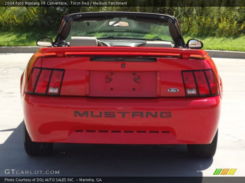 Torch Red / Medium Parchment 2004 Ford Mustang V6 Convertible