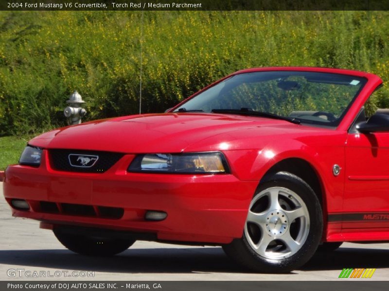 Torch Red / Medium Parchment 2004 Ford Mustang V6 Convertible