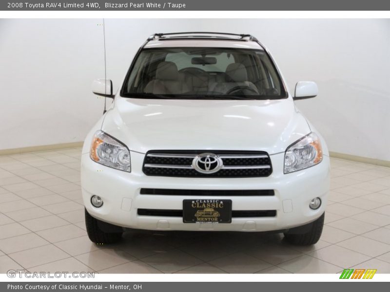 Blizzard Pearl White / Taupe 2008 Toyota RAV4 Limited 4WD