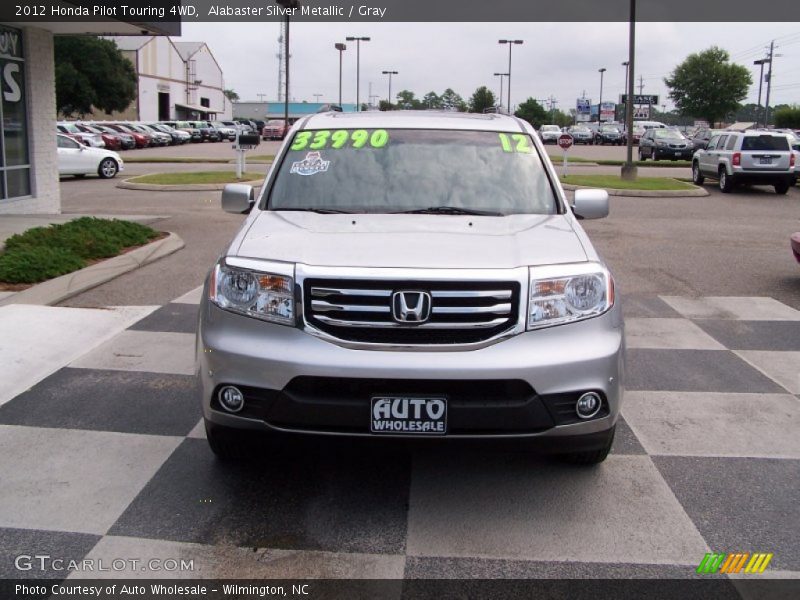 Alabaster Silver Metallic / Gray 2012 Honda Pilot Touring 4WD