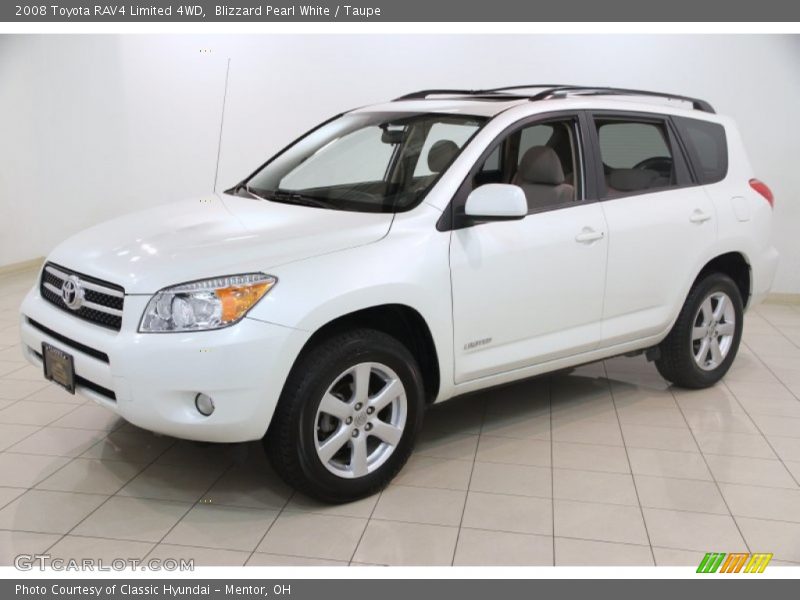 Blizzard Pearl White / Taupe 2008 Toyota RAV4 Limited 4WD