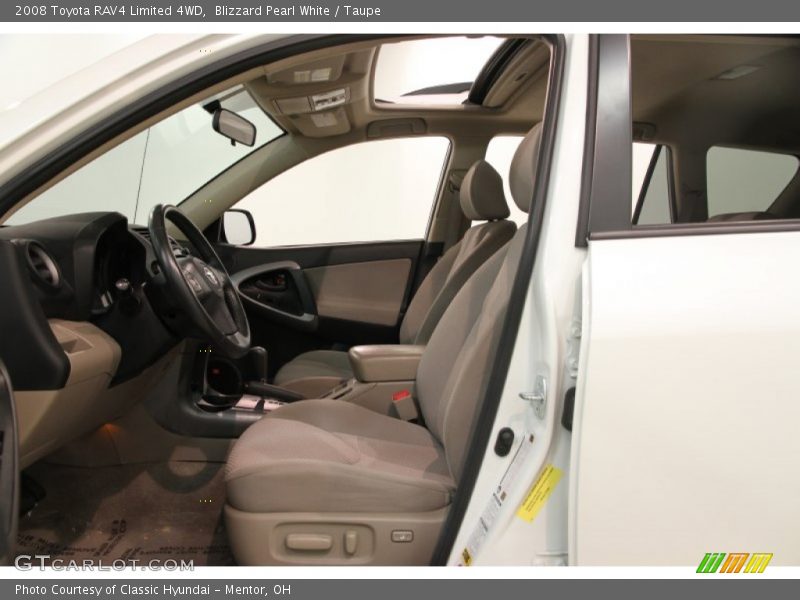 Blizzard Pearl White / Taupe 2008 Toyota RAV4 Limited 4WD